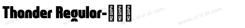 Thander Regular字体转换